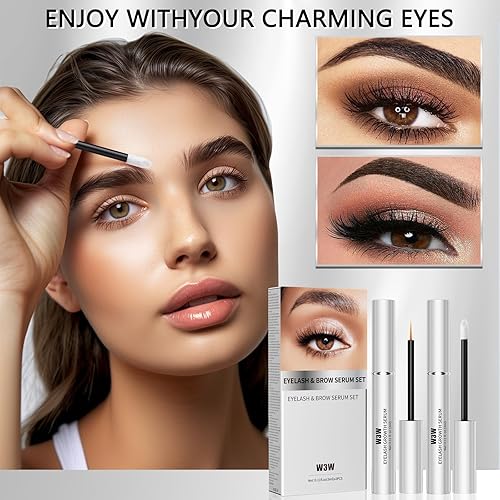 Lash Serum, Rapid Eyelash Growth Serum, Eyelash Serum for Eyelash Growth Thickness, Stronger, Healthier Lashes & Brows, Longer, Fuller, and Thicker Lashes, Vegan & Cruelty-Free (Light Blue 4ML)(W665)
