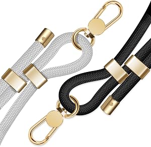 ROCONTRIP 2 Pack Phone Lanyard,Premium Crossbody Phone Strap with 2 X TPU Phone Patch Upgraded Metal Buckle Cell Phone Charms Compatible with Most Smartphone
