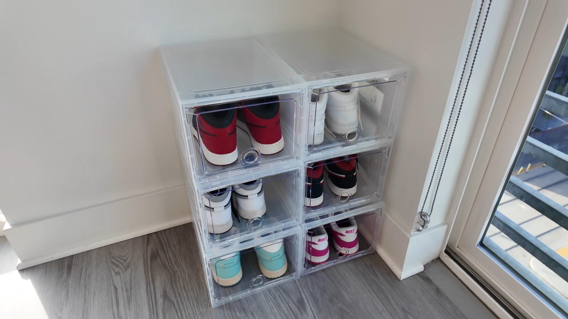 Amazon.com: ARSTPEOE 6-Pack Clear Shoe Storage Boxes Magnetic