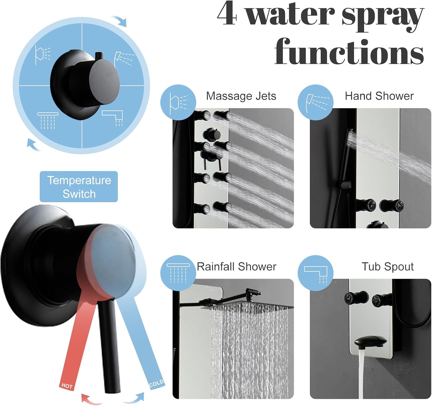 Shower Panel Tower 2 Pack