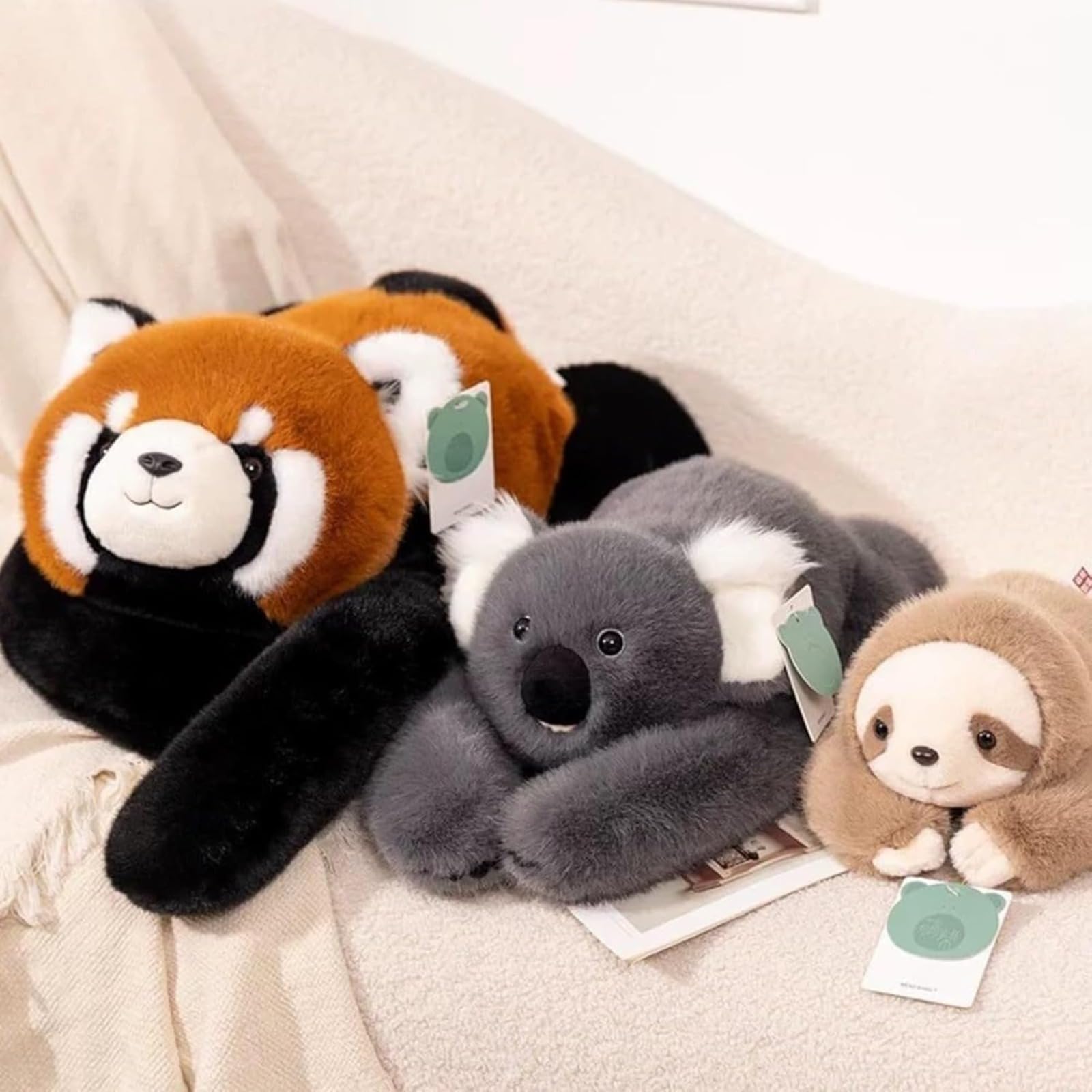 Weighted Animal Comfort Companion, Hugging Support Pillow for Stress Relief and Relaxation, Soft Cozy Animal Plush for Home, Office, and Cuddling, Multiple Sizes (Sloth,25.6in) - 4