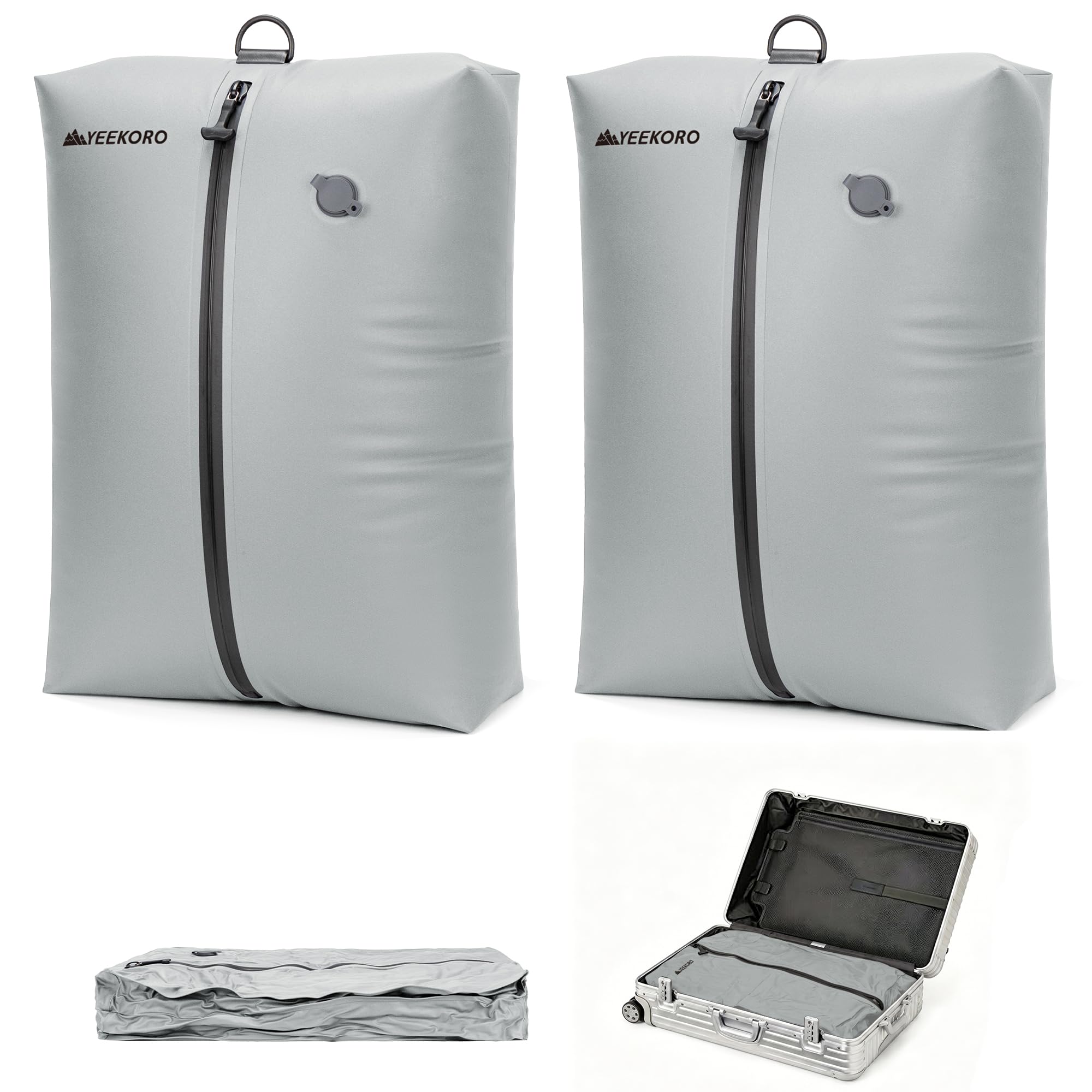 Bolsa de vacío para viajes, bolsas de compresión al vacío profesionales, IPX8, impermeables, reutilizables, antidesgarros, ahorran espacio, bolsas de almacenamiento al vacío para maleta