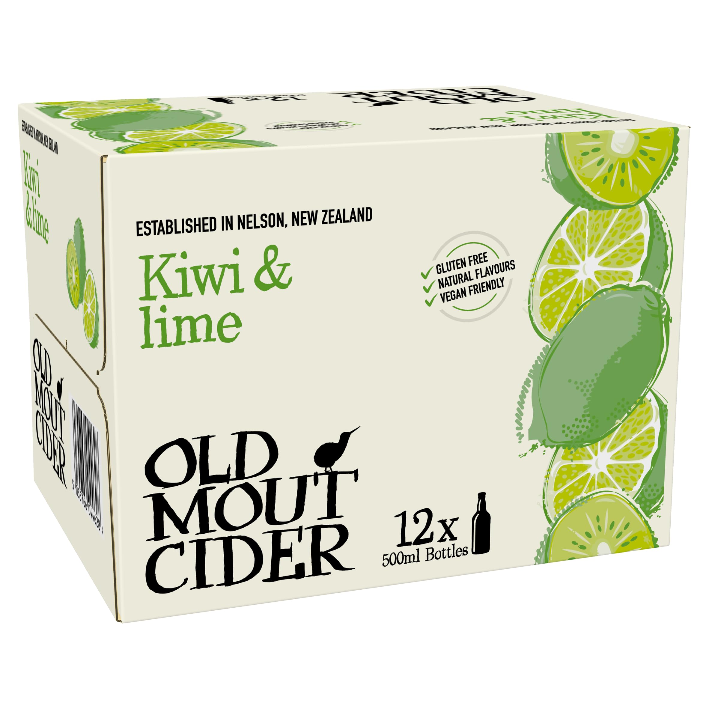 Old Mout Cider Kiwi and Lime, 12 X 500ML
