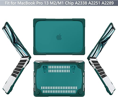 Miniatura 3 de Batianda Funda resistente para MacBook Pro de 13 pulgadas 2022 2020 A2338 M2 M1 Chip A2289 A2251 con barra táctil, carcasa rígida a prueba de golpes
