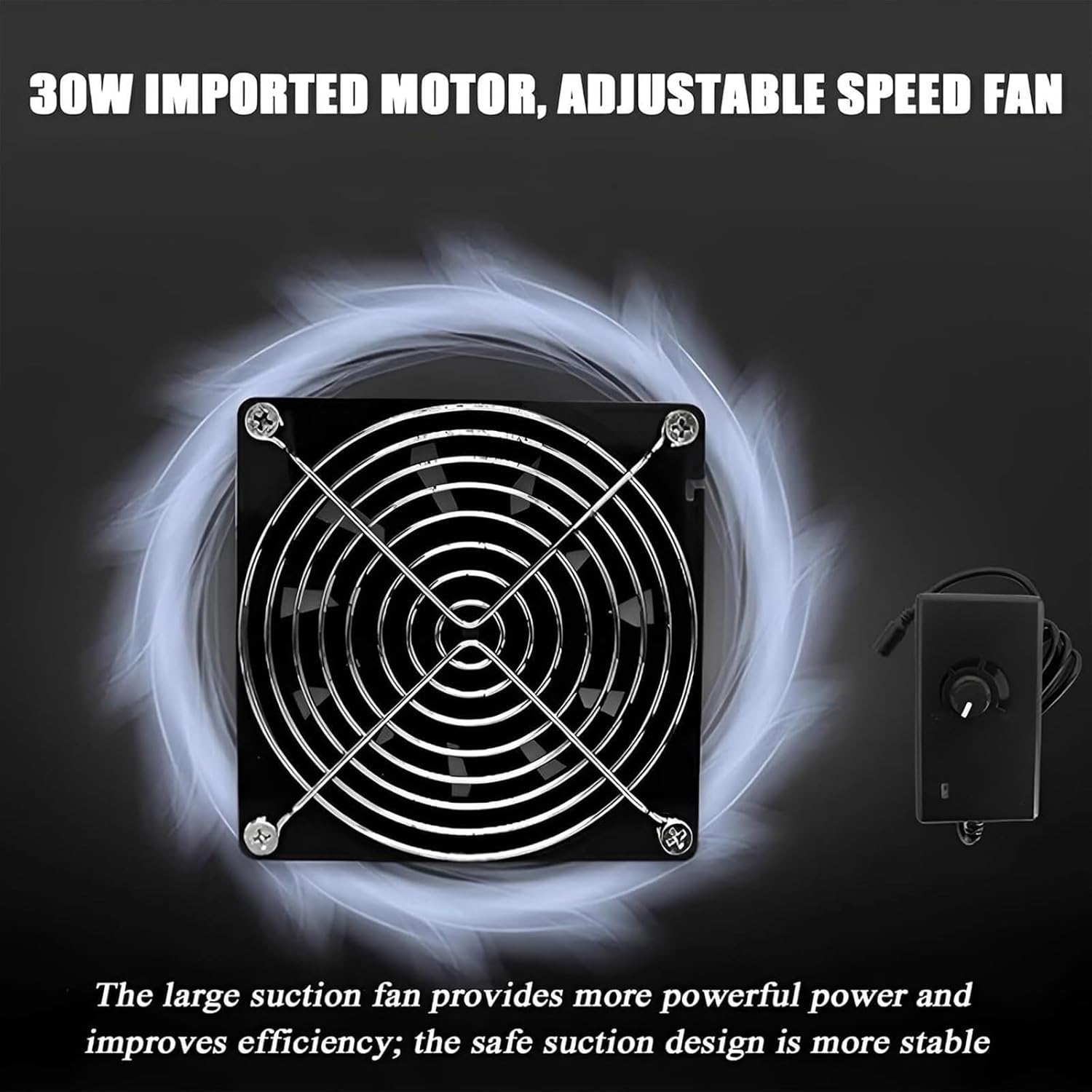 Fully Enclosed Acrylic Box, sandblasting Box with LED Light and Powerful Fan, Polisher Cover Filtration, for Engraving, Cutting and polishing tasks (3mm)