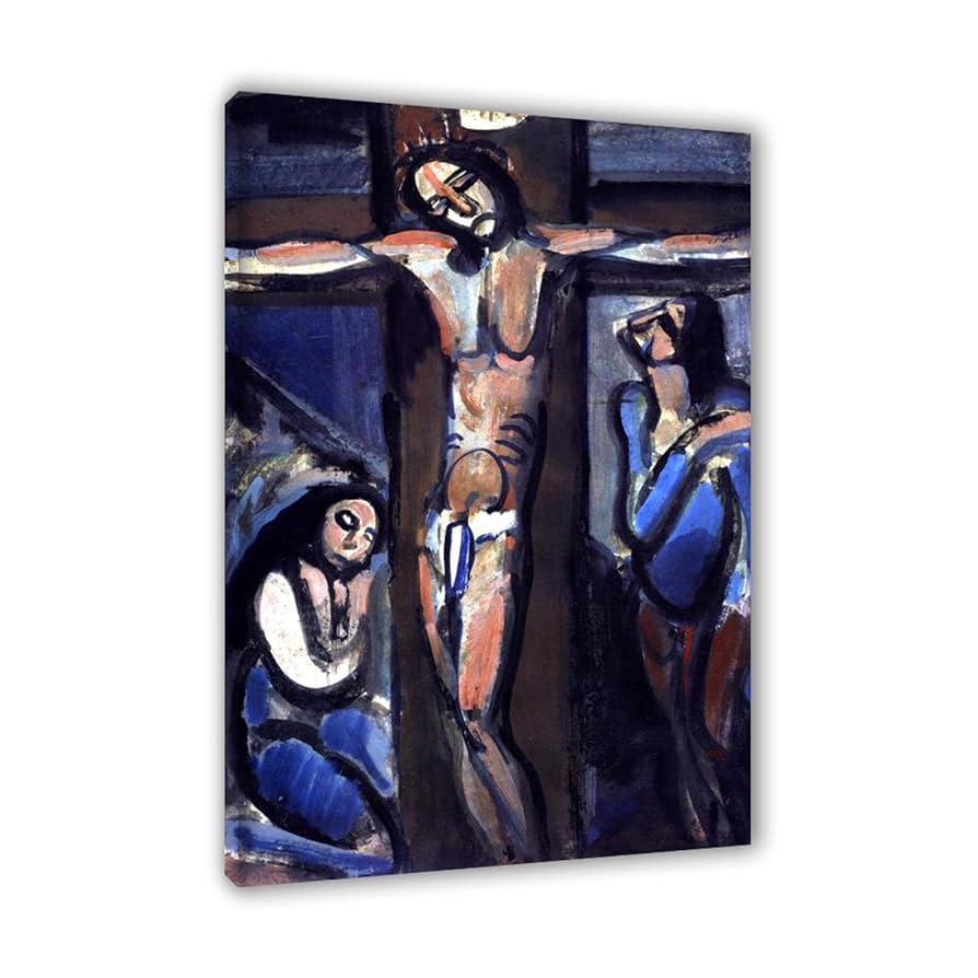 Amazon.co.jp: ジョルジュ・ルオー 有名な絵画の複製。「十字架