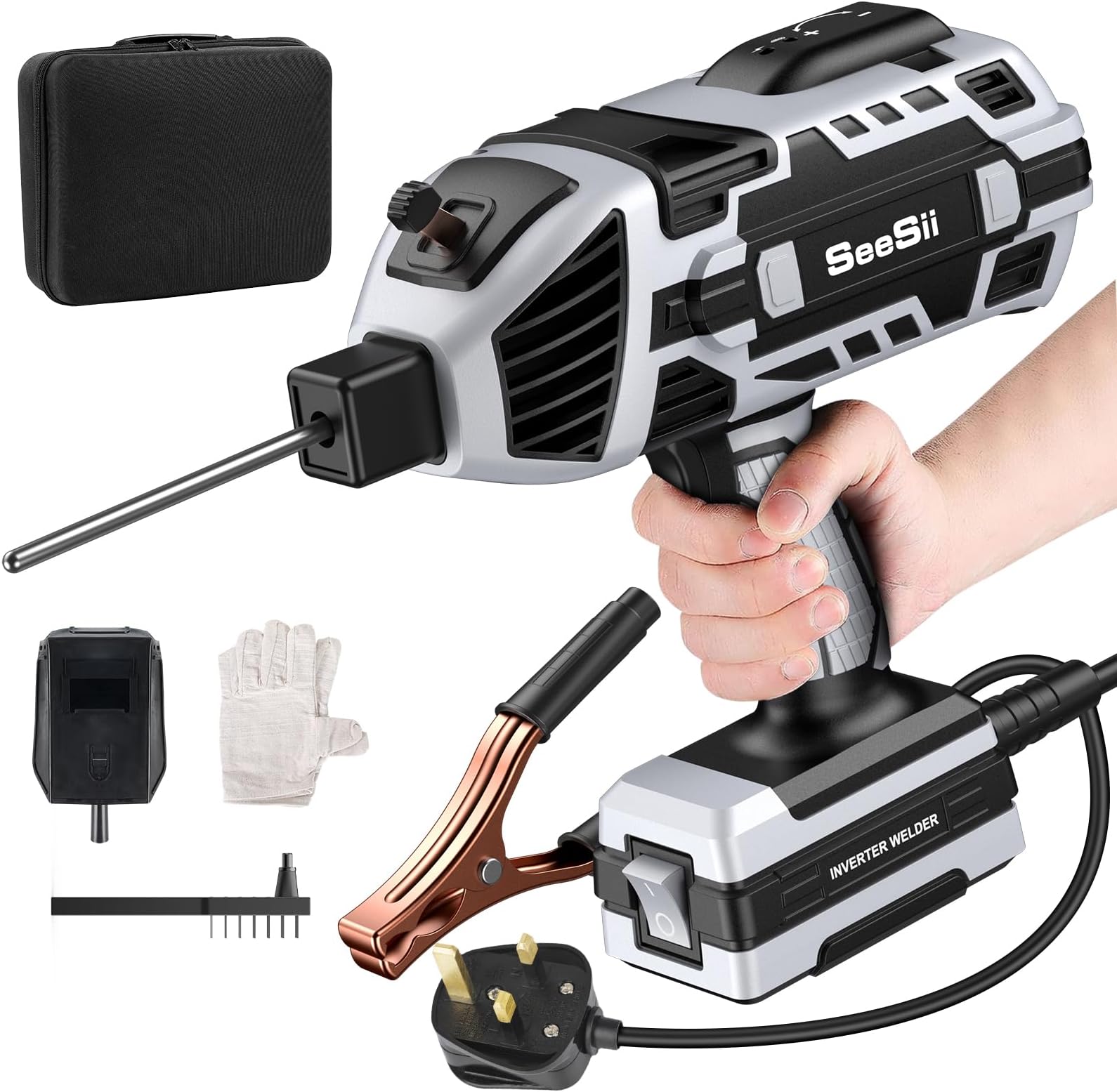 HITBOX 240V Mini ARC Welder 200A ARC Welding Machine Compact Stick