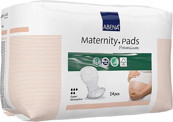 Abena Premium Maternity Pads, 14-Piece | 2 Packs