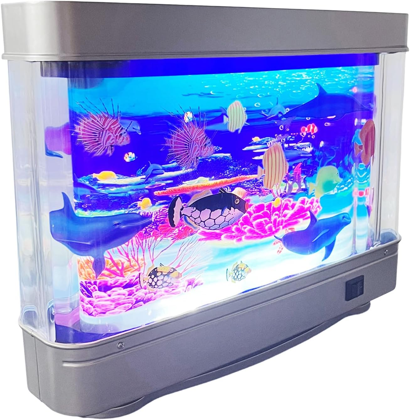 Realistic Fishtank Lamp Simulation Aquarium Fish Light LED Decorative Lamp for Home Bedroom Office Desk Decoration Realistic LED Fish Night Light