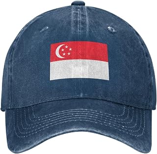 Flag of Singapore Baseball Cap for Men Women Hats Vintage Golf Dad Hat Cotton Caps
