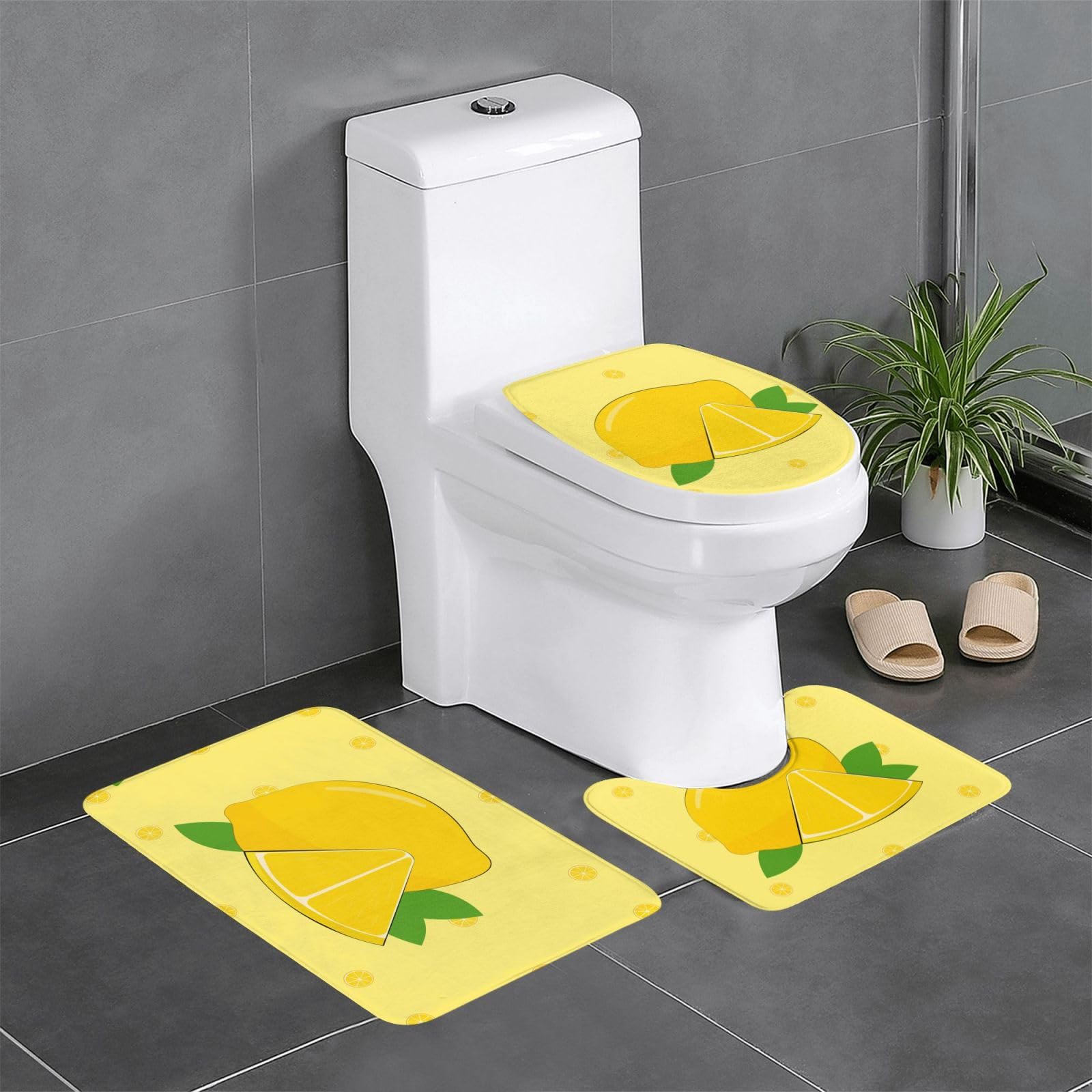 Tapis de sol absorbant en flanelle épaisse avec envers antidérapant pour la douche