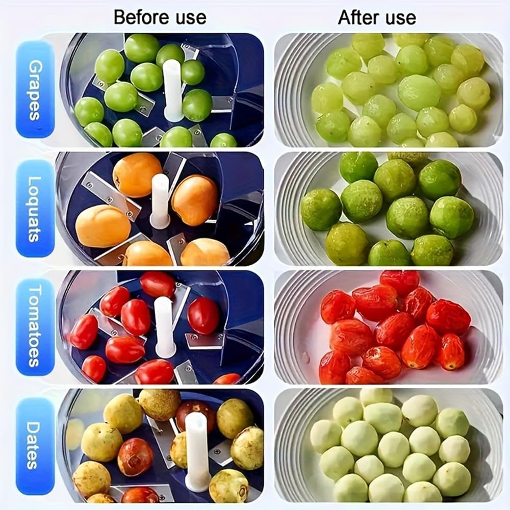Electric Grape Peeling Machine, Rechargeable Automatic Vegetable Peeler, Fruit Peeler, Electric Garlic Peeler, Garlic Peeler Machine for Fruit, Vegetables