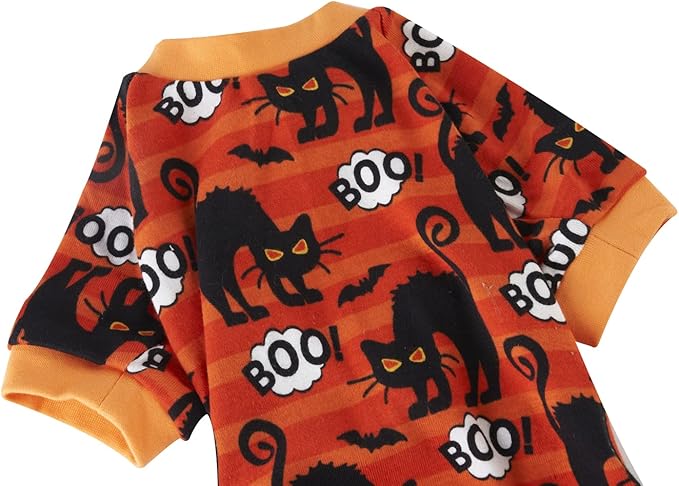 Pijama Disfraz Halloween para Perro con Gatos y Murciélagos, Talla X-Large miniatura 5
