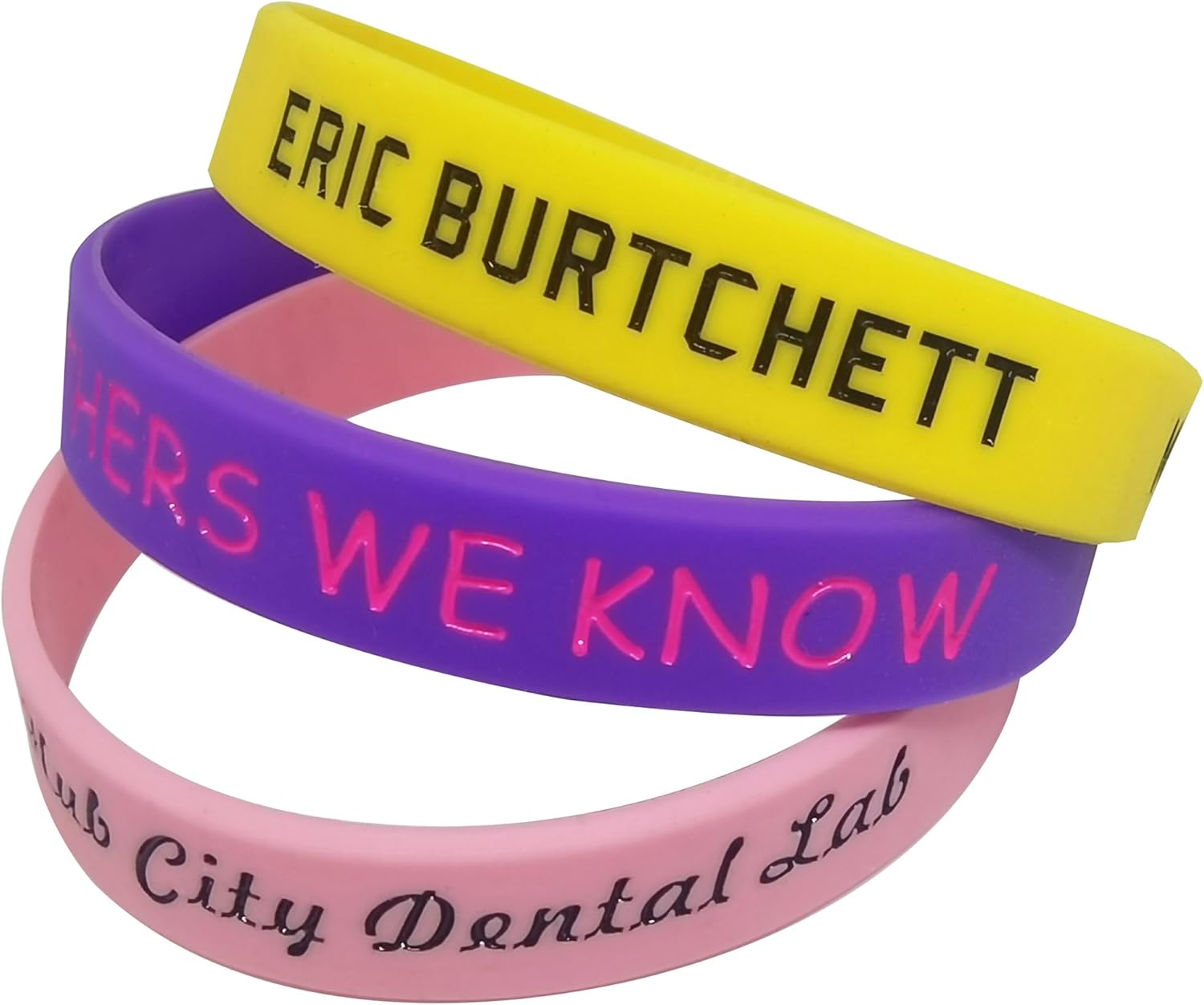 Personalized Silicone Wristbands Custom Rubber Bracelets for Events, Gifts, Fundraisers, Awareness, Motivation Customized Width 1/2 inch - Image 2