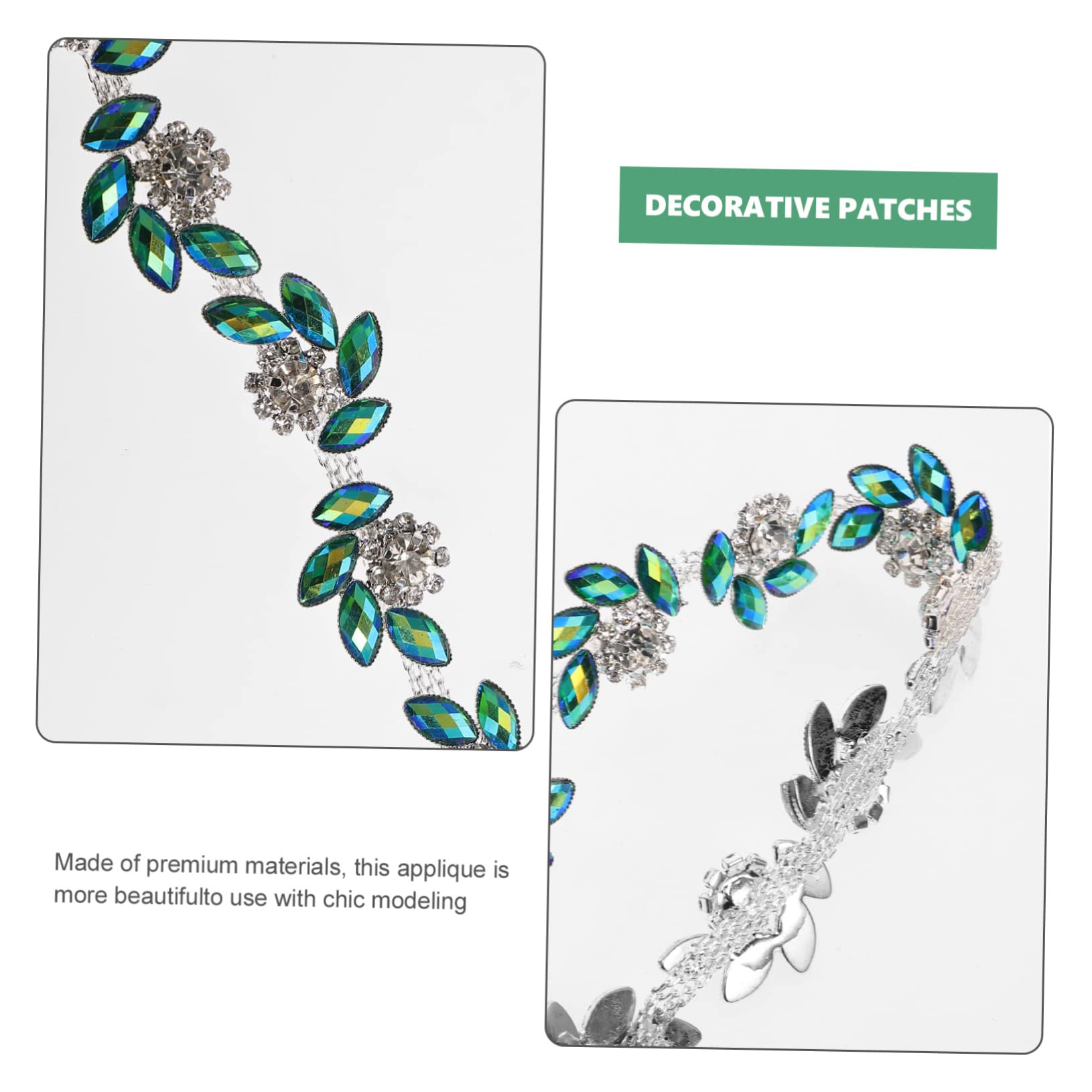 STOBOK 4pezzi Borsa Con Applicazione Di Fiori Strass Per Abbigliamento Da Cerimonia Decorazione Elegante Per Sposi e Damigelle Per Vestiti Scarpe e Accessori Fai Da Te