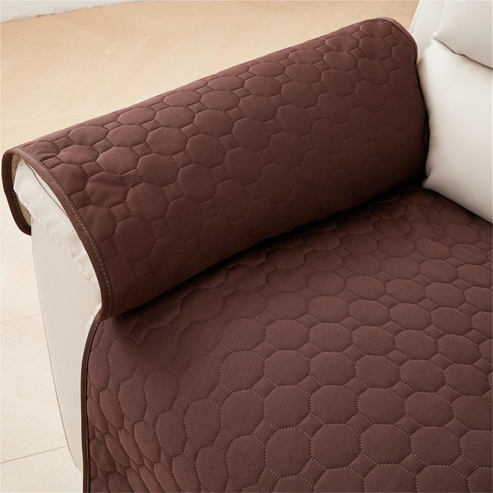 Copripoltrona Relax, Copertura Salvadivano Copri Poltrona Relax Reclinabile, Tappetino Antiscivolo Lavabile per Protezione Divano per Braccioli E Divani Rimovibili (caffè,Set da 4 Pezzi)