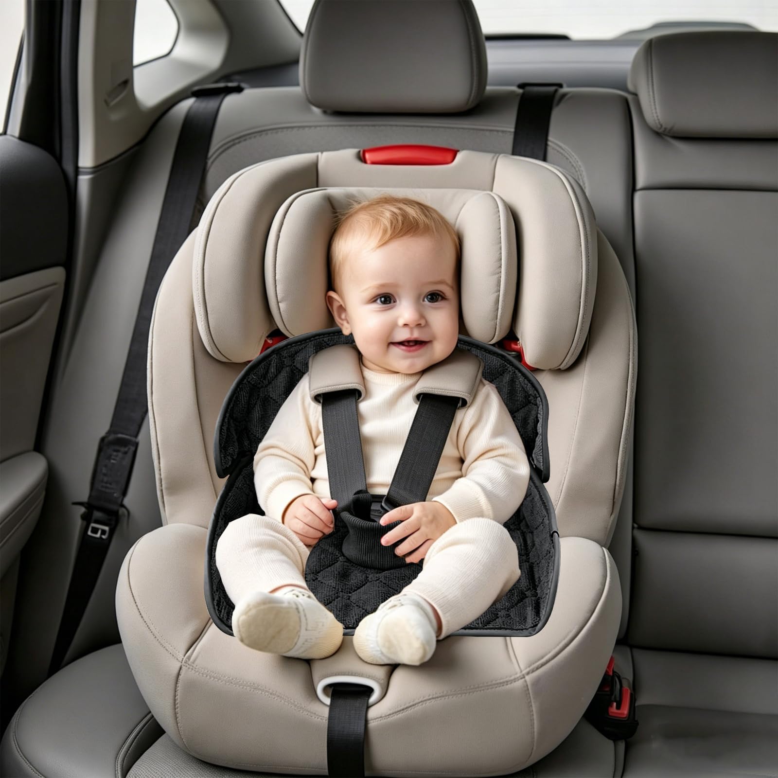 FAELNK Lot de 2 Protections de Siège d'apprentissage de La Propreté Protection Universelle pour Siège Enfant pour L'entraînement au Pot Convient à Toutes Les Tailles de Sièges de Voiture Poussette