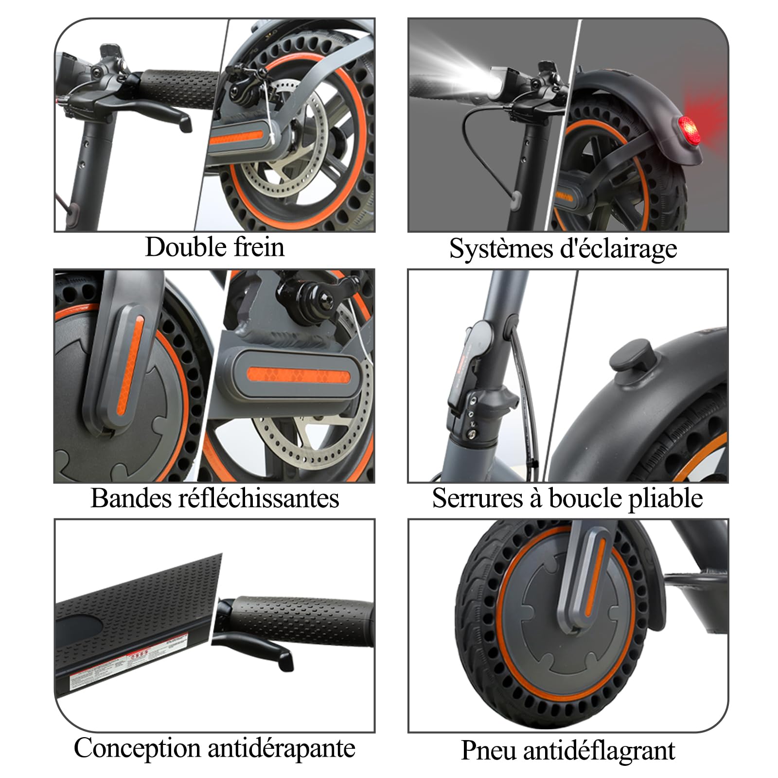 Trottinette Electrique Adulte, Endurance 30 Km, Vitesse Maximale 25 Km/h, Scooter éLectrique Universel pour Hommes et Femmes,Convient Aux Enfants De 10 Ans Et Plus, Noire/Loisirs et Divertissements