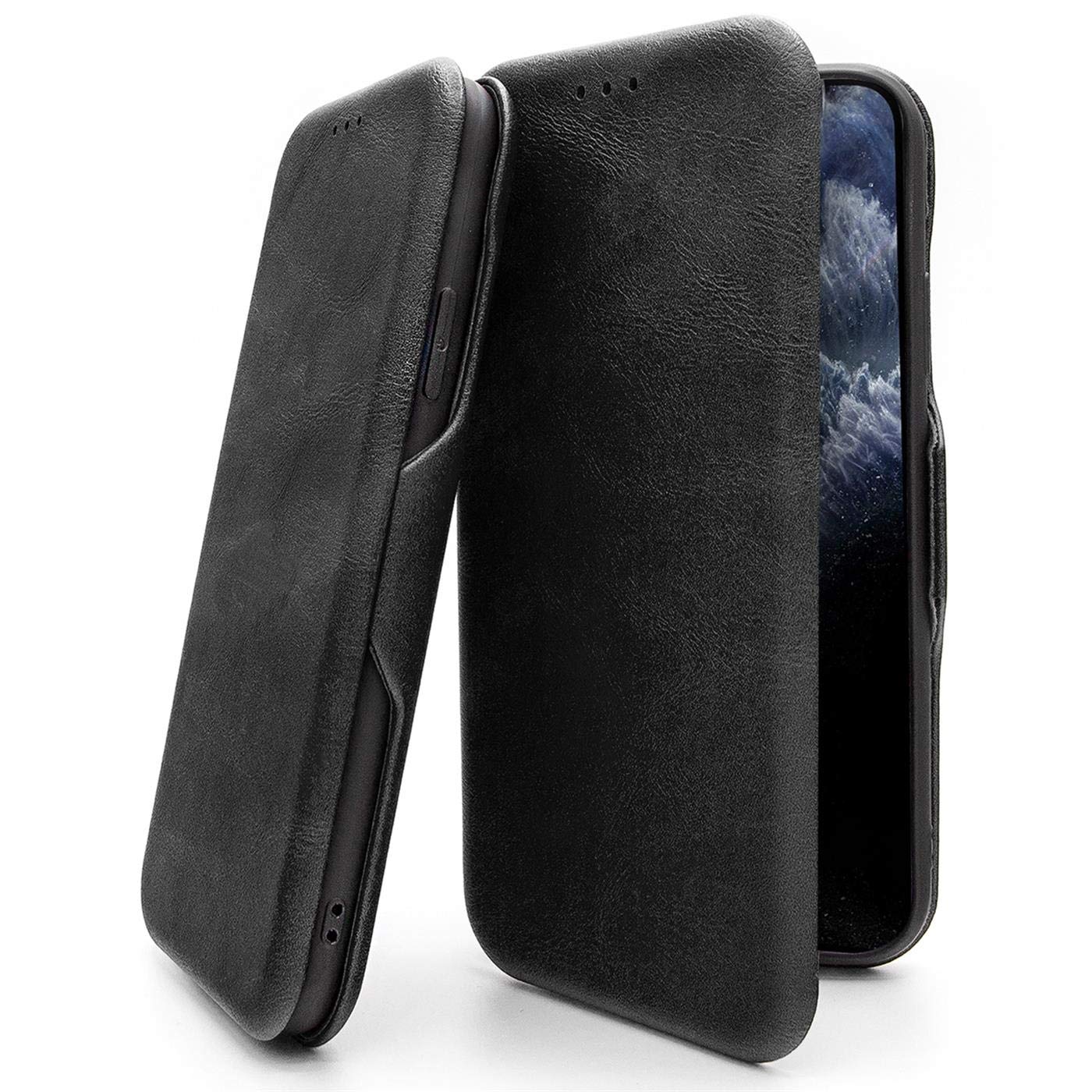 KANVOOS Cover per Huawei P Smart 2019 - Custodia a Libro in Pelle PU con Silicone TPU, Antiurto Flip Caso Portafoglio (Blu