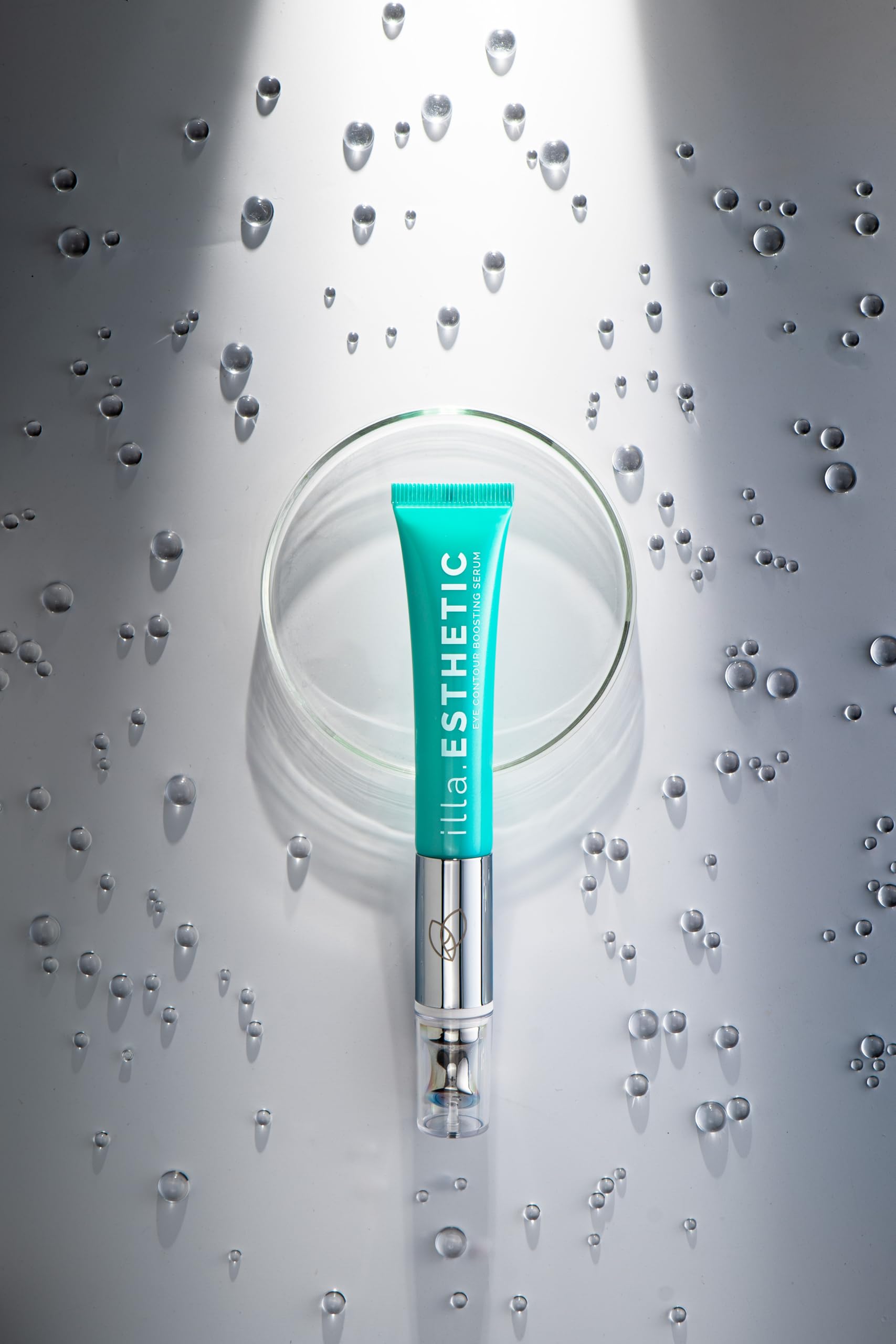 Evoepharm® illa.ESTHETIC Eye Contour Boosting Serum Verjüngendes Anti-Aging Augencreme Hyaluron | Antifalten Mikromassage Lifting Creme | Gegen Tränensäcke Lifting Creme | Ideal als Geschenk