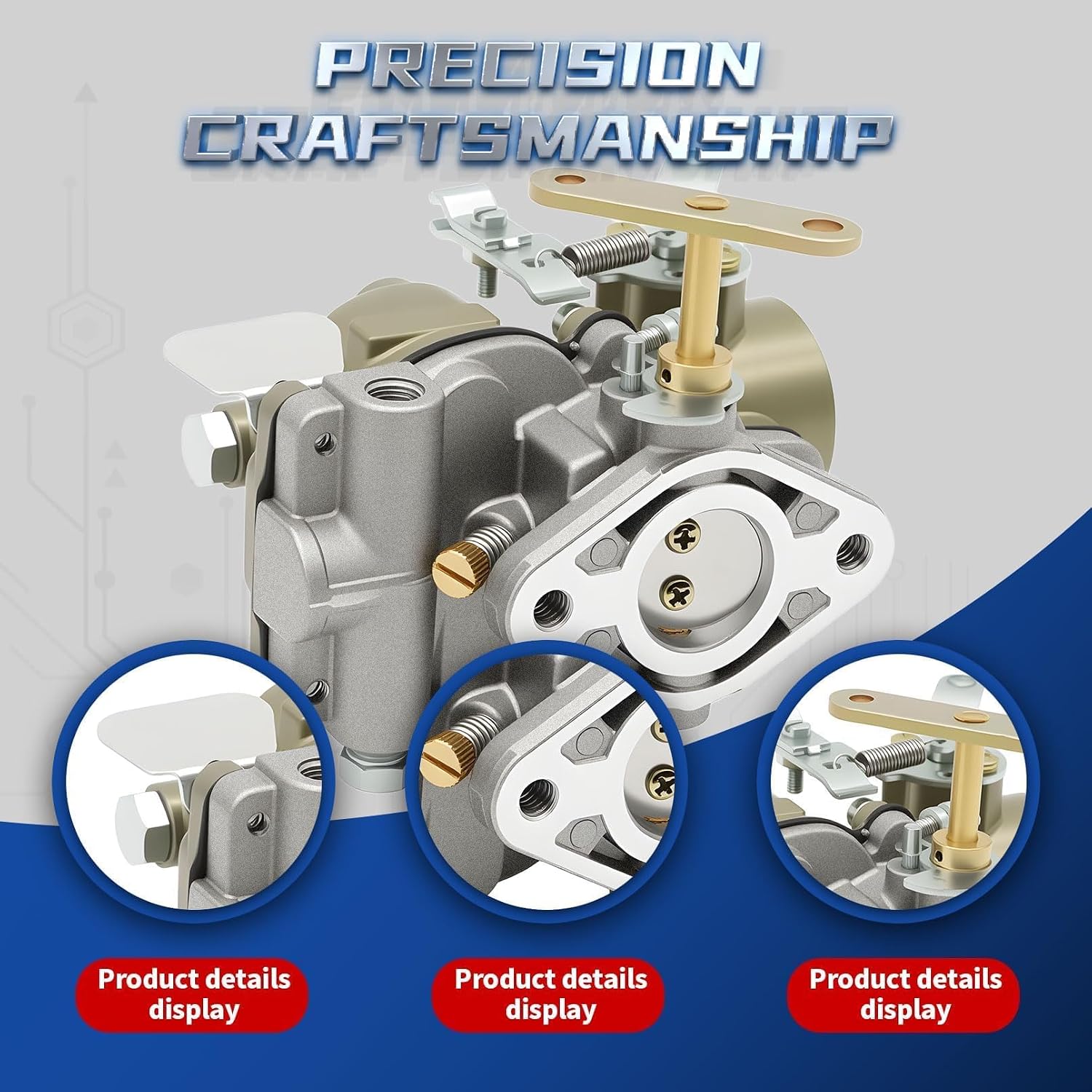 13713B Carburetor Kit Compatible with Welder SA200 SA-200 SA250 SA-250 F-162 F-163 F162 F163 Gas Engine Carb Replace 13713