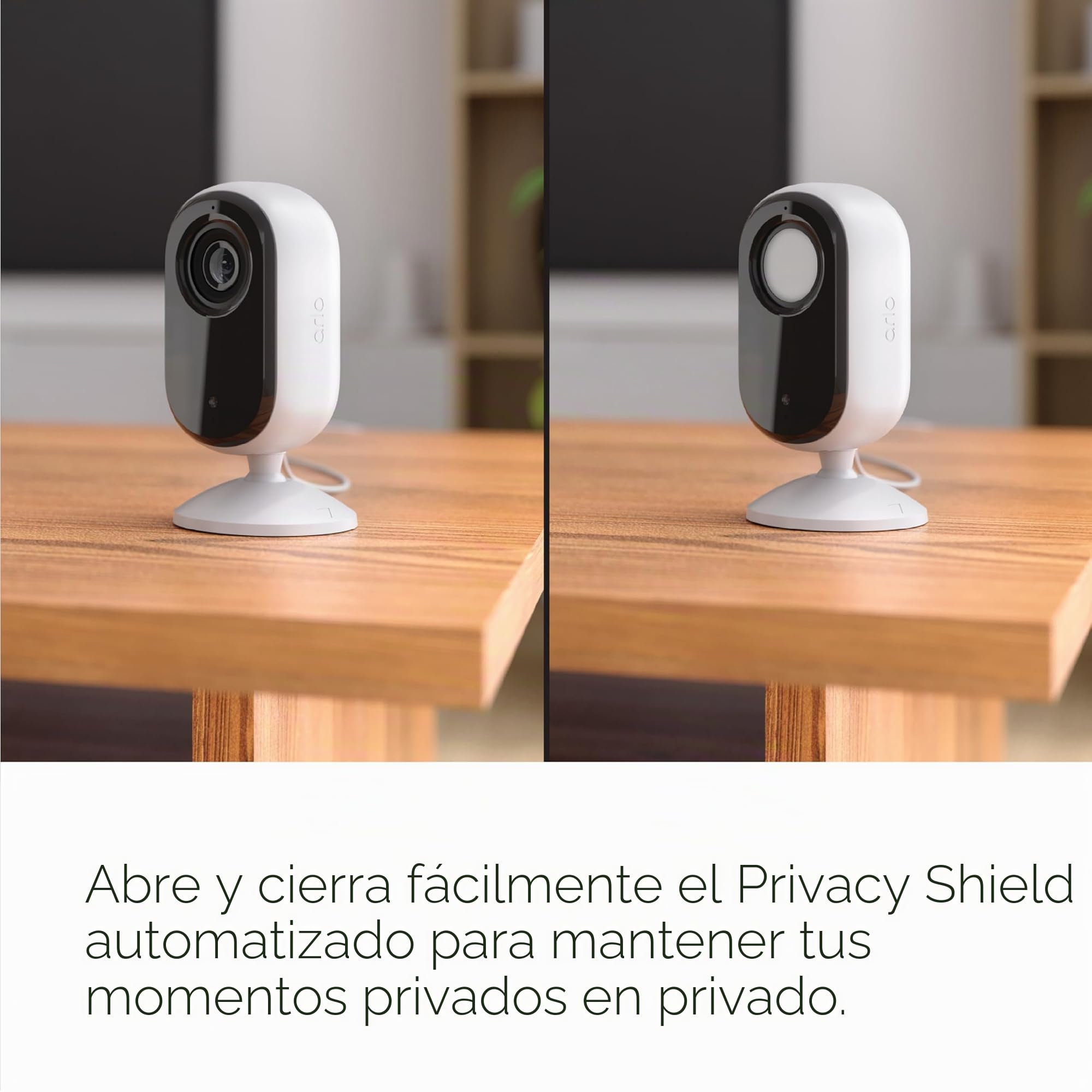 Arlo Essential - Cámara de Seguridad 2K para Interiores (2ª generación) - 1 Paquete - Seguridad para el hogar, Monitor de bebé, cámara para Mascotas, Sistema de cámara 2K, Blanco - VMC3060