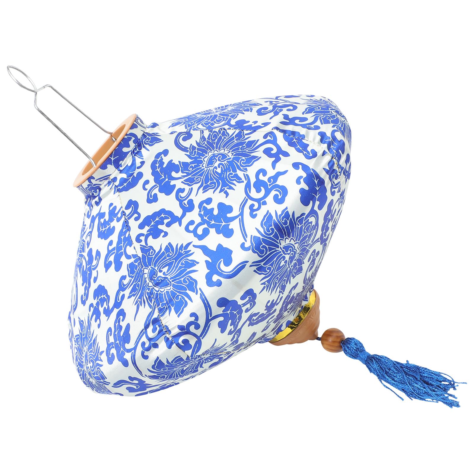 Lanterne en soie bleue vintage asiatique pour decoration interieure
