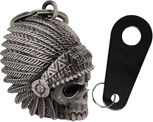 Vista 9 de Dream Apparel Campana de motocicleta para motociclistas, mujeres y hombres, con percha, campana de motociclista para ciclistas, campana de buena