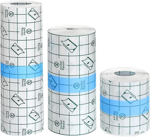 Miniatura 1 de 3 rollos de vendaje adhesivo elástico transparente, vendajes impermeables de película transparente, vendajes impermeables para después de la