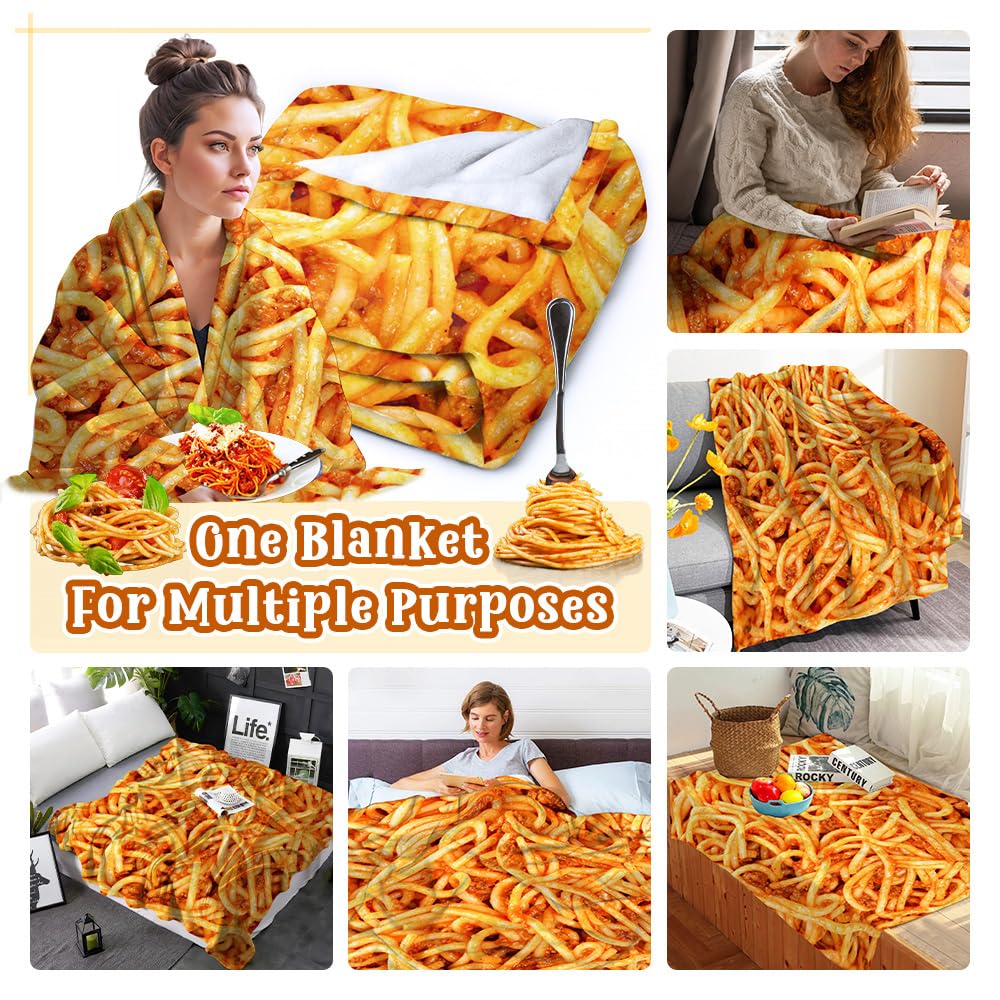 Amazon｜トマトスパゲッティブランケットスロー スーパーソフトで