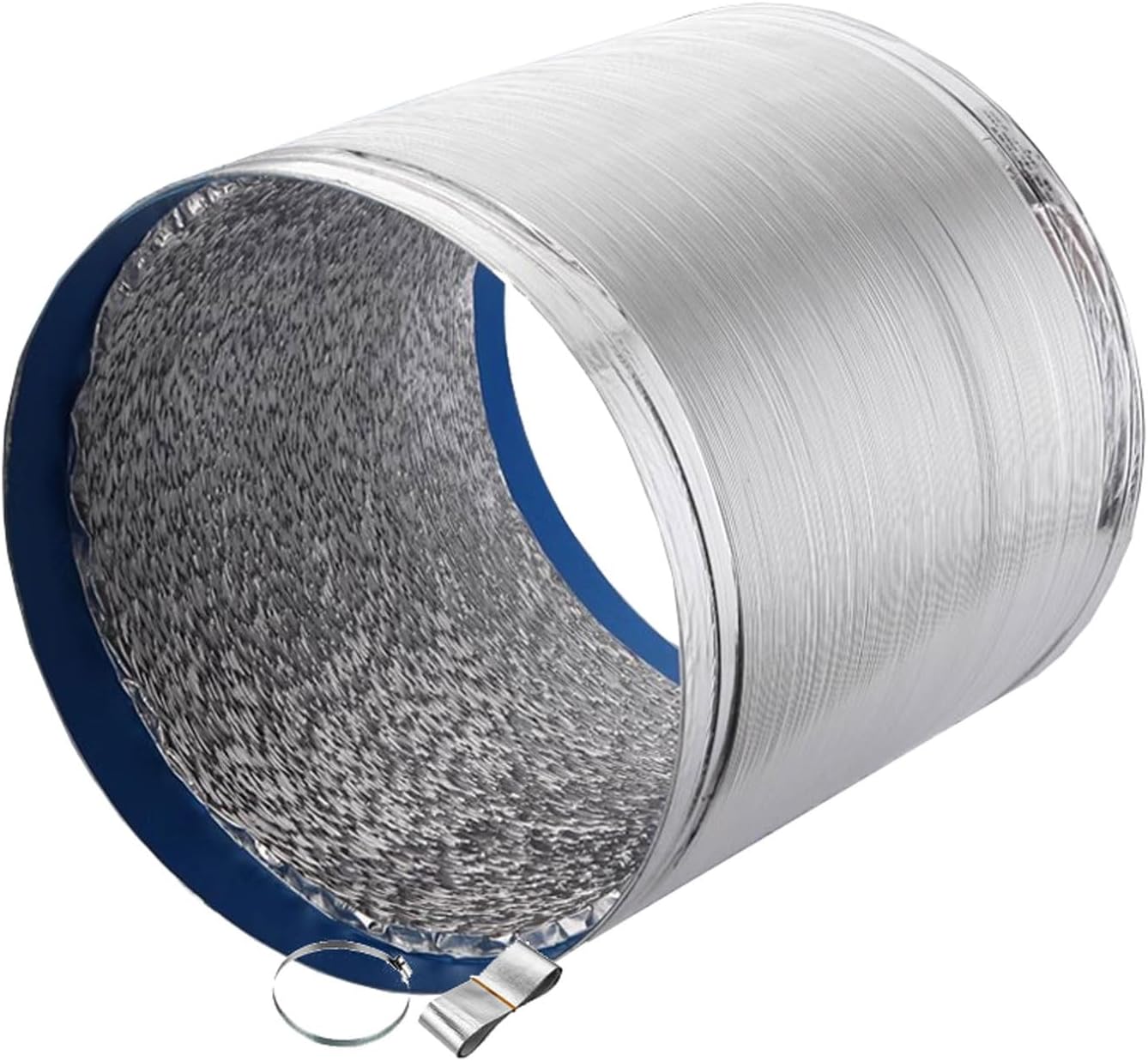 Aluminum Exhaust Vent Pipe,Hose Air Circulation Tube for Systems, for Dryer and Portable ACS,Flexible Ventilation Duct for Kitchen Fans and Industrial Applications(2m 300mm)