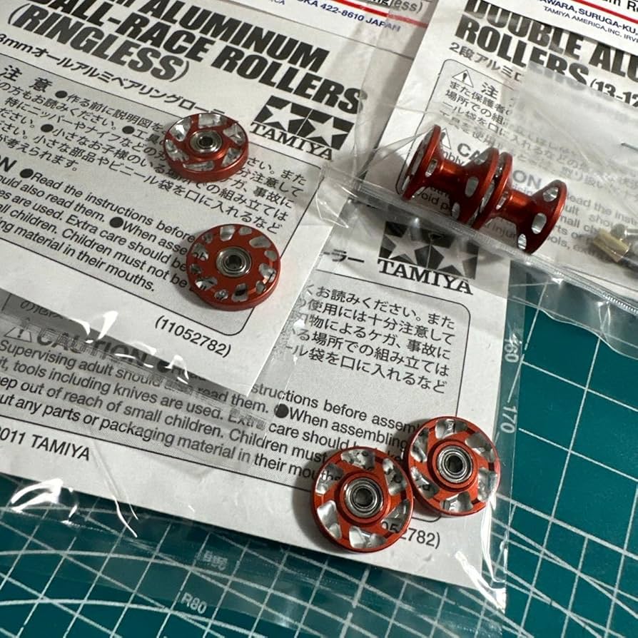 ミニ四駆　マシニングローラーオレンジ ミニ四駆 マシニングローラーオレンジ