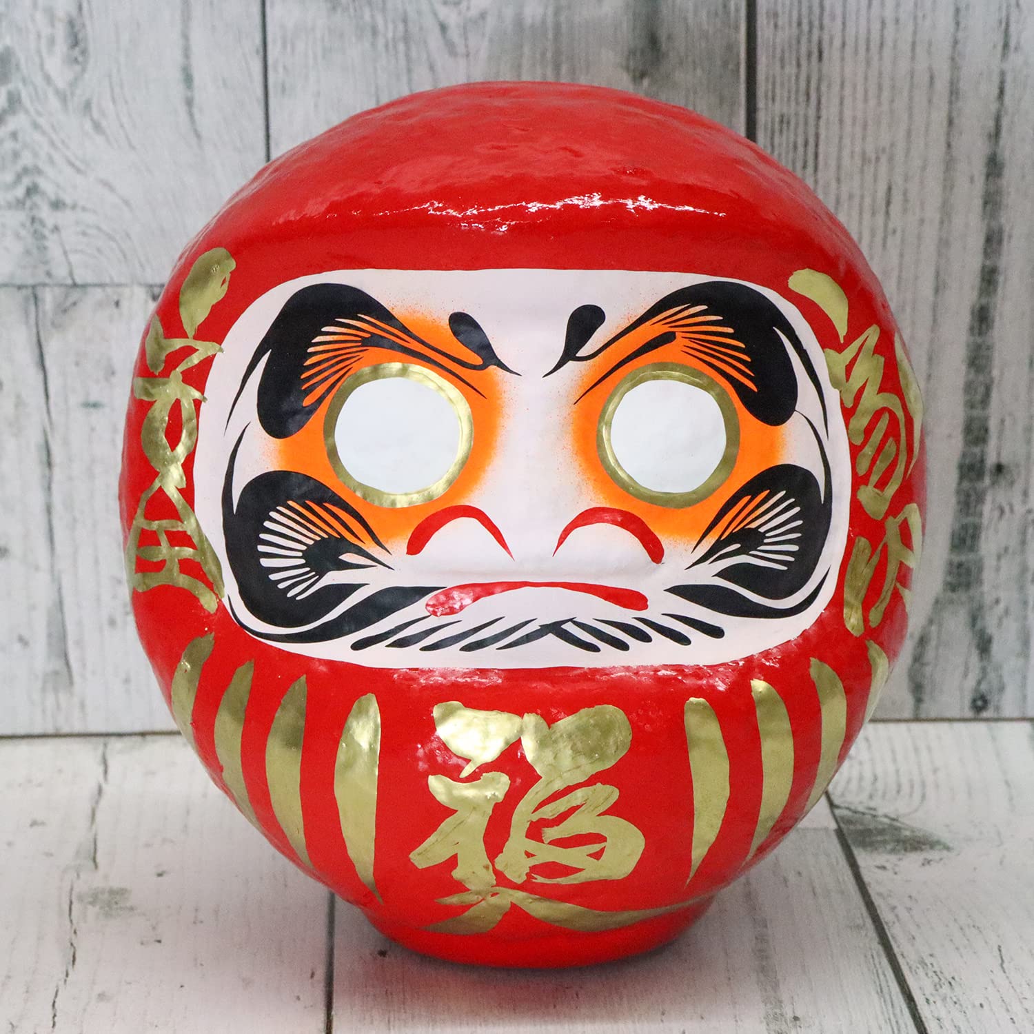 Papier-Mâché Daruma Doll No. 6 Red