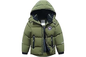 Warm and Waterproof Boys Winter Hooded Jacket