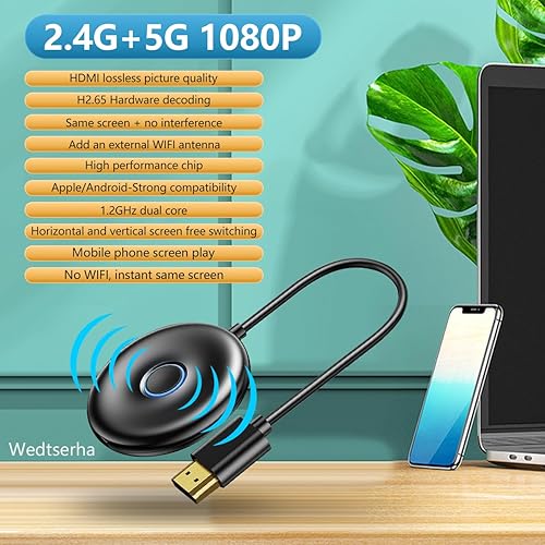 Miniatura 3 de Adaptador inalámbrico 4K HDMI Display dongle 5G receptor miracast Audio pantalla espejo..from iPhoneiPad PC a TV Projector