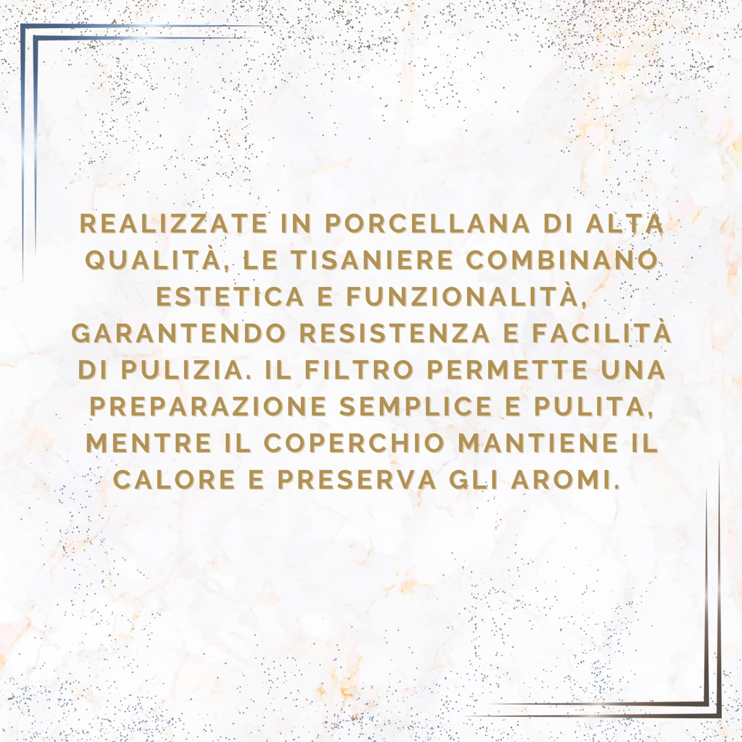 Set 2 Pezzi Tisaniere Tazze con Cucchiaio Filtro e Coperchio in Porcellana Liscia e Resistente Tisana The Infusi Elegante Idea Regalo