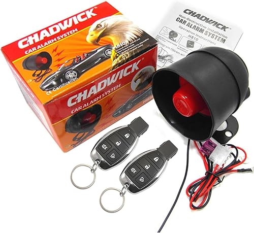 Miniatura 15 de Alarma de sirena de bocina de coche para coche de 12 V CC, sistema de protección de seguridad de alarma de coche universal con 2 controles remotos