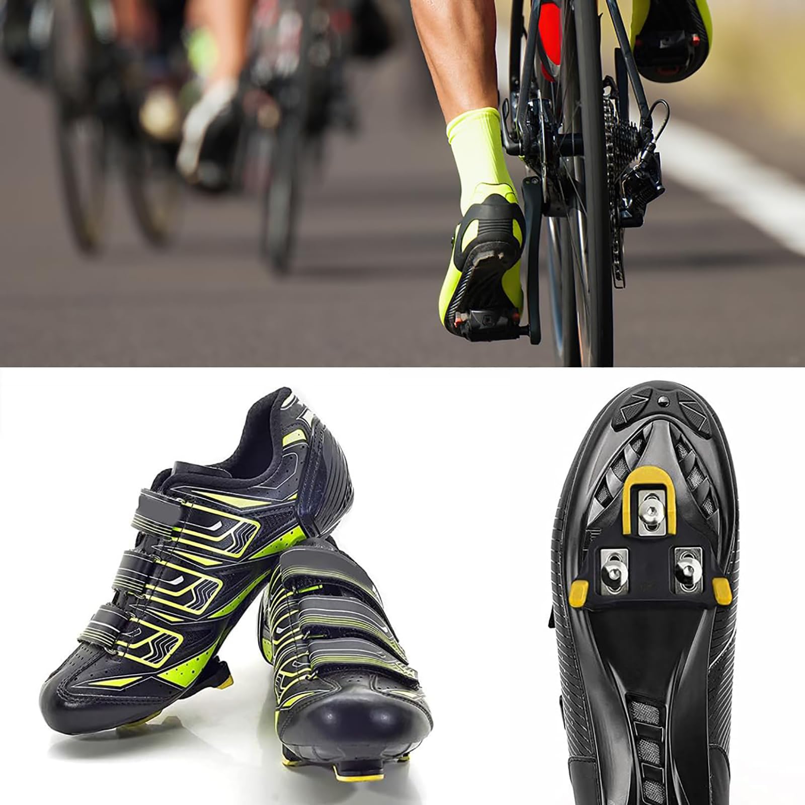 Calas de Bicicleta de Carretera SPD-SL 2 PCS Antideslizantes Compatibles