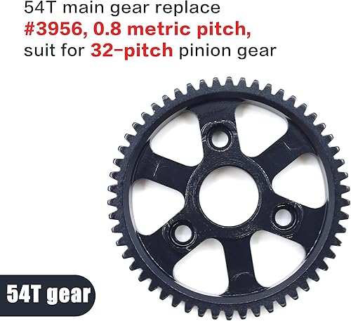 Miniatura 3 de Engranaje principal de acero endurecido 54T para 110 Traxxas Slash Traxxas Rustler Traxxas Stampede Platinum 4x4 VXL 2WD Jato Rally E-REVO Summit