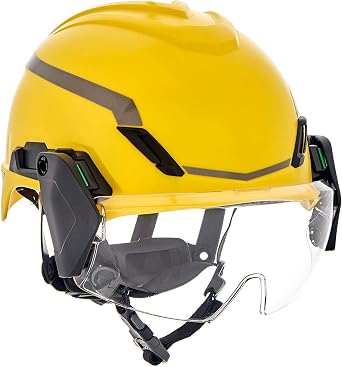 MSA 10194820 V-Gard H1 Half-Face Spectacle - Polycarbonate (PC), Clear Tint with Antifog/Antiscratch Coating, Contoured, Resists Impact & Splash Hazards, Durable & Replaceable Hard Hat Accessory