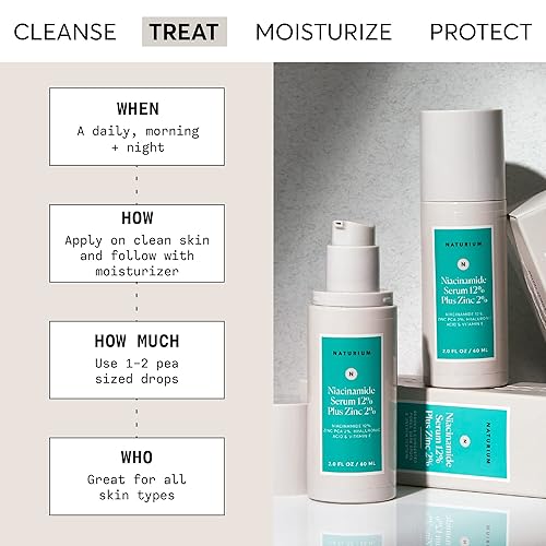 Vista 2 de Naturium Suero facial de niacinamida 12% más zinc 2% Jumbo, antienvejecimiento, minimizador de poros y corrector de manchas oscuras con ácido