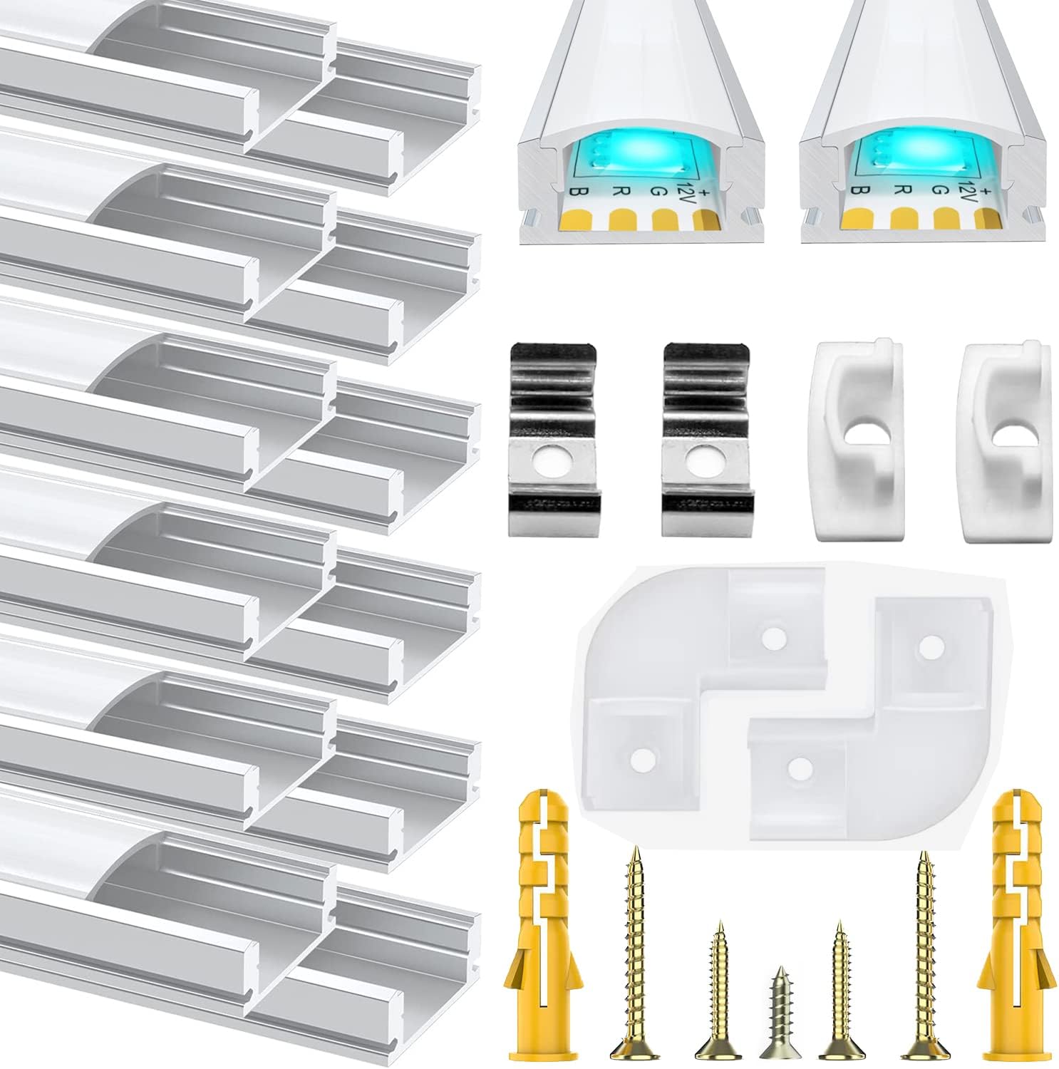Profilé LED en aluminium U 12 mm – 1 m – Chesbung