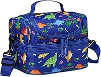 Vista 8 de ChaseChic - Lonchera con aislamiento para niños y niñas, ligera, a prueba de fugas, con doble compartimento y correa de hombro ajustable desmontable