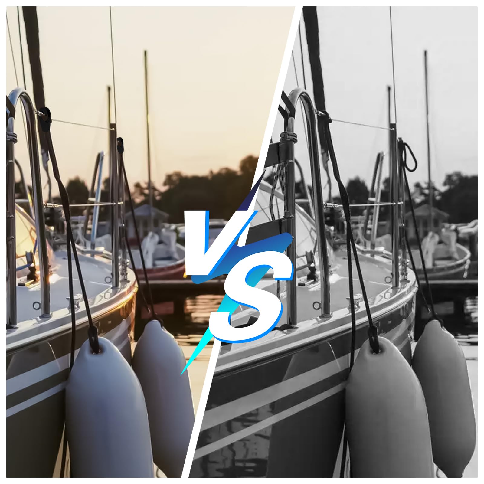 HSOKEW 4pcs Boat Fender Hanger, 25mm Single Handed Boat Fender Hanger Boat Bumper Adjuster Quick Connect and Release Fender Lines Boat Rail Cleat Fender Clip for Boat Bumper Marine Accessories (Black)