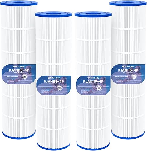 Future Way CV460 - Cartuchos de filtro de piscina de repuesto para Jandy CV460, CL460, reemplazar Jandy R0554600, Pleatco PJAN115, Unicel C-7468, 4