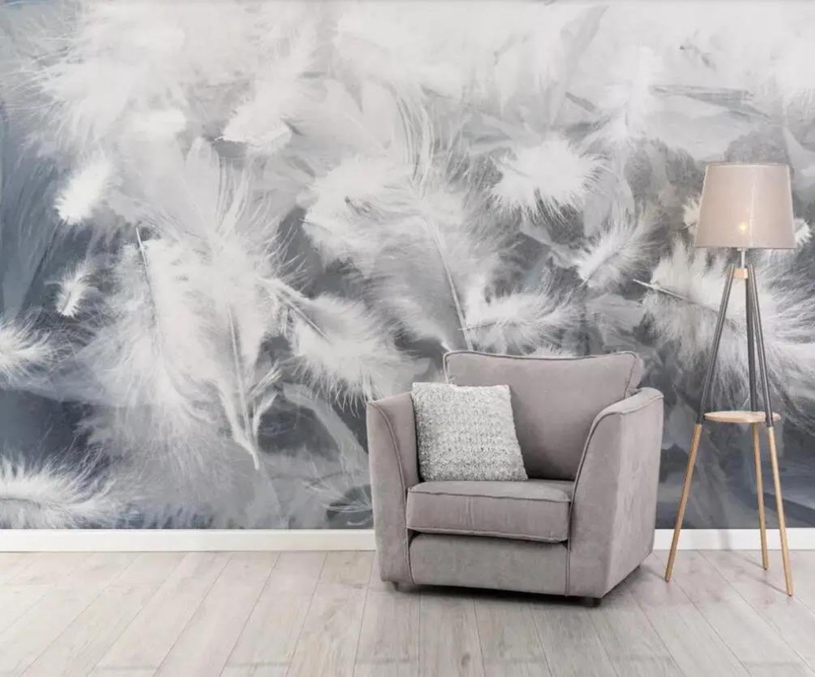 Fond d'écran blanc 3D ILIYA pour transformer le mur de votre chambre