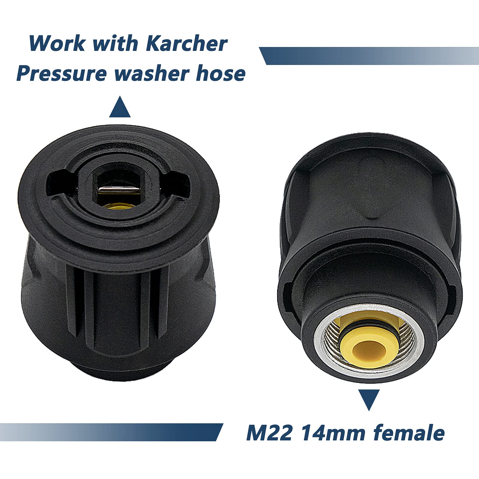 DERASLケルヒャー(KARCHER)用 ワンタッチカップリング ケルヒャー用クイックカップリング M22 14㎜メス ケルヒャーに対応