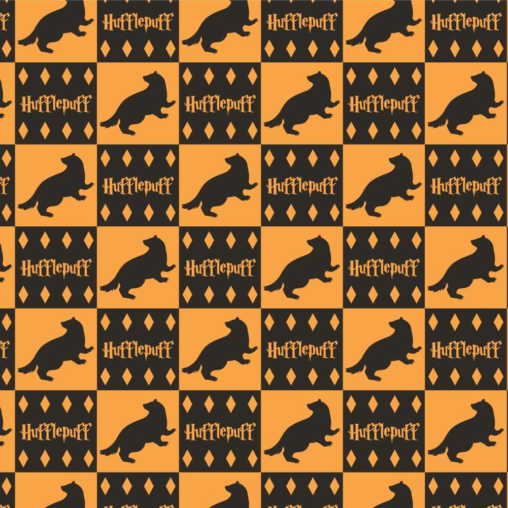 GRAPHICS & MORE Harry Potter Hufflepuff Pattern Gift Wrap Wrapping Paper Rolls