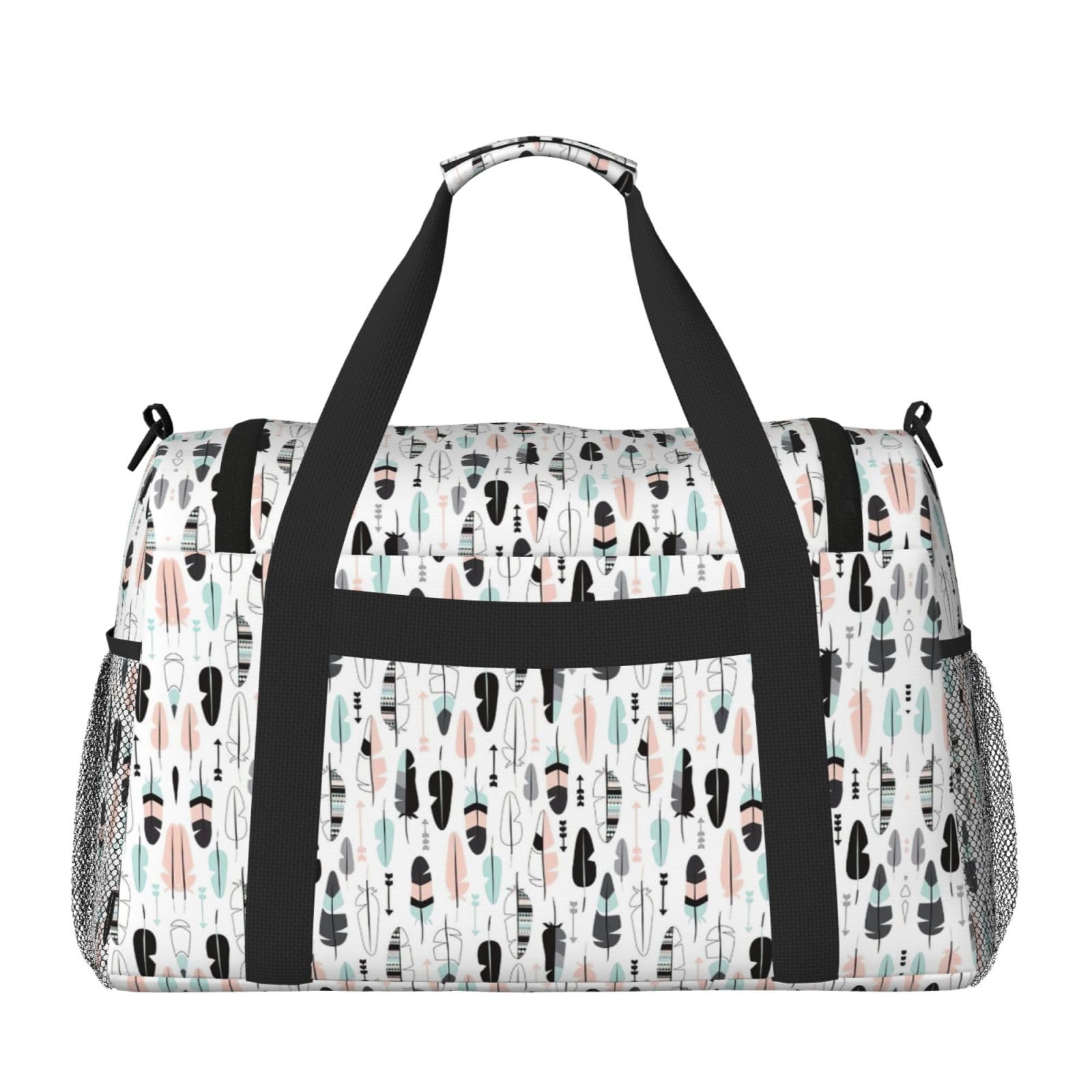 Pióro. Torba na ramię Kobiety Mężczyźni Torba podróżna Crossbody Torebka Torba na ramię Torebki robocze Codzienna torba Hobo