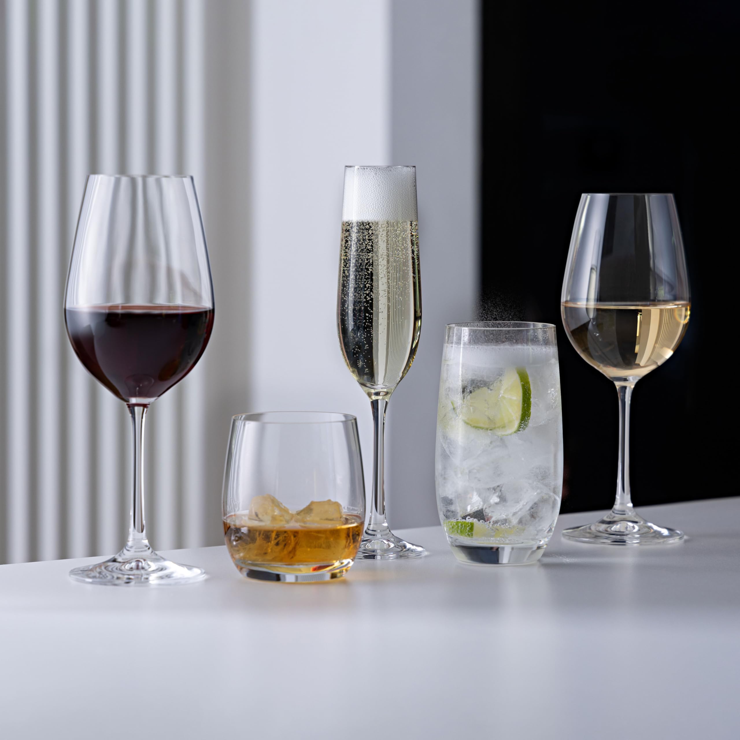 Dartington Crystal - Lot de 6 verres à vin blanc